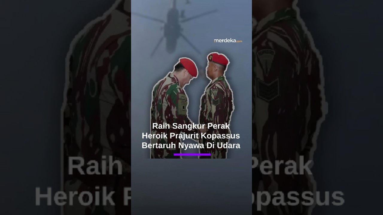 Prajurit Baret Merah Serma Edi Bertaruh Nyawa di Udara, Panglima Kopassus Beri Sangkur Perak