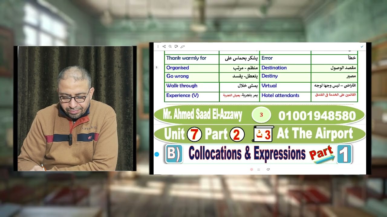 شرح مفردات و حل واجبات Unit 7 part 2 ثانوية عامة منهج جديد 