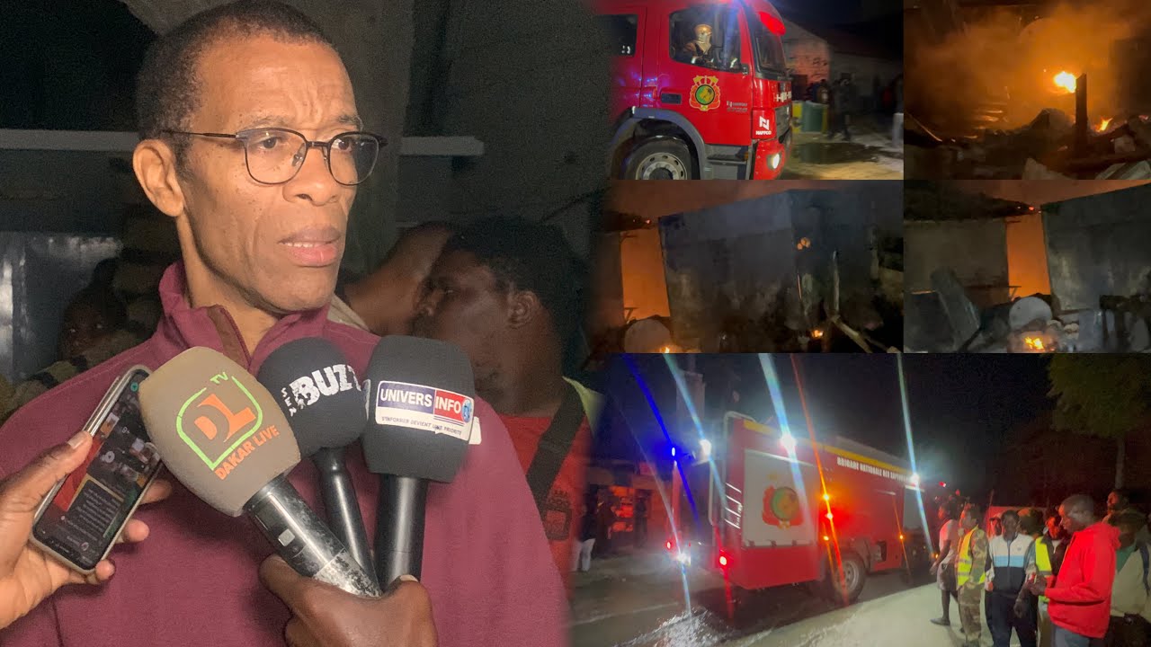 Incendie &agrave; Reubeuss, &agrave; 3h du matin le maire Alioune Ndoye sur les lieux fait sa premi&egrave;re r&eacute;action&hellip;.