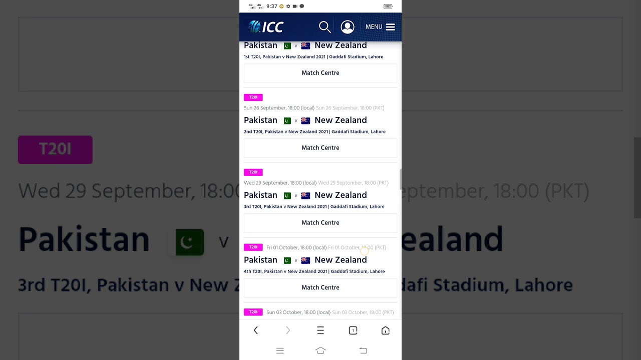 ICC confirmed.NEW ZEALAND tour of Pakistan 2021