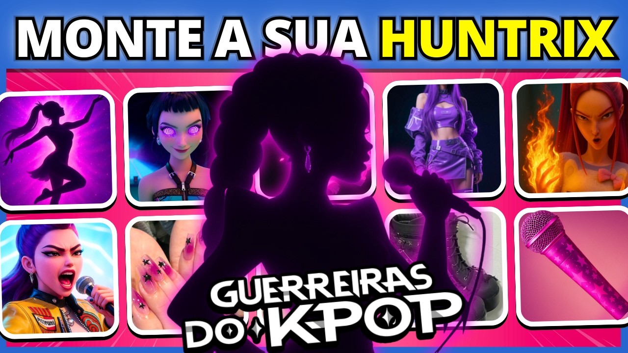 📀🎙️Monte sua vida como uma Huntrix | GUERREIRAS DO K-POP 🎶 | #quiz #buuquiz