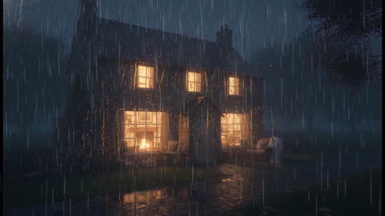 Fall Asleep Instantly 🌧️ Heavy Rain Sounds for Deep Sleep at Night