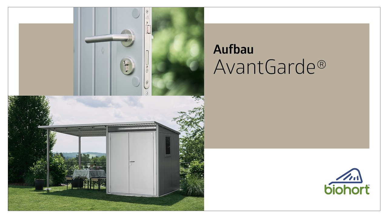 Biohort Gerätehaus AvantGarde® - Aufbau