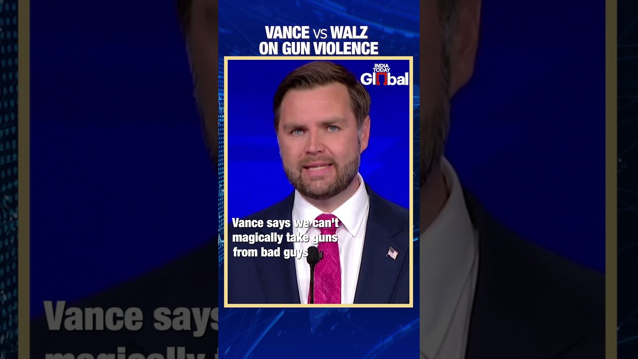 Tackling Gun Violence: Vance and Walz Go Head-to-Head | India Today Global