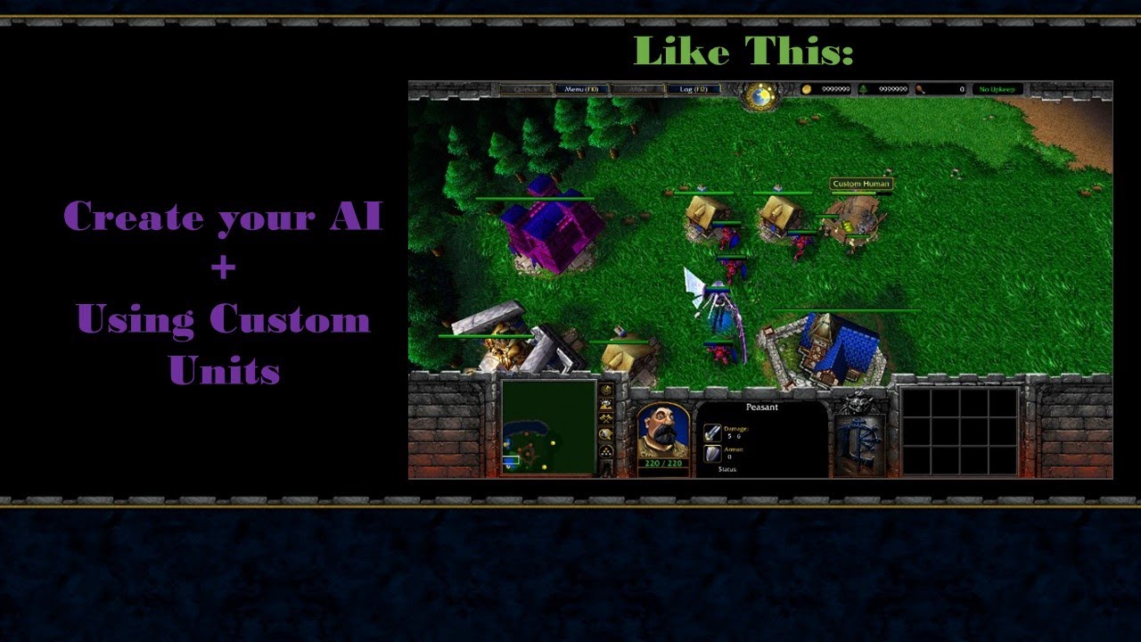 WC3 World Editor: How to create an AI using custom units
