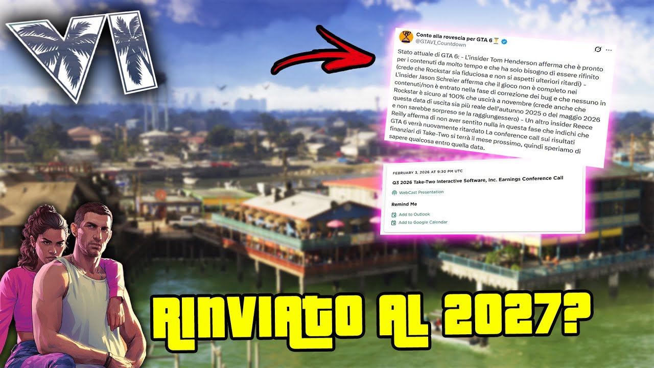 GTA 6 RINVIATO ANCORA UNA VOLTA? PARLA JASON SCHREIRER | NUOVA CONFERENZA DI TAKE TWO | GTA 6 LEAK!