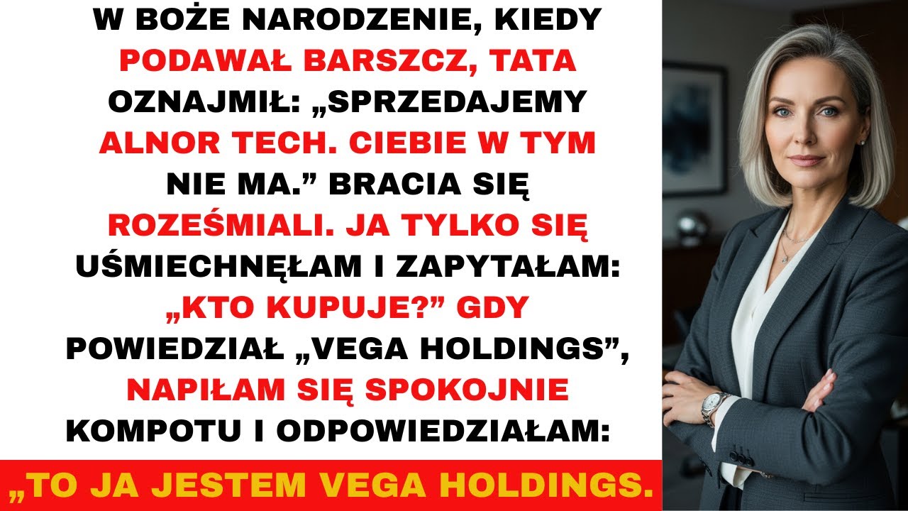 W Boże Narodzenie, tata ogłosił: „Sprzedajemy Alnor Tech — i ty nie dostaniesz nic.