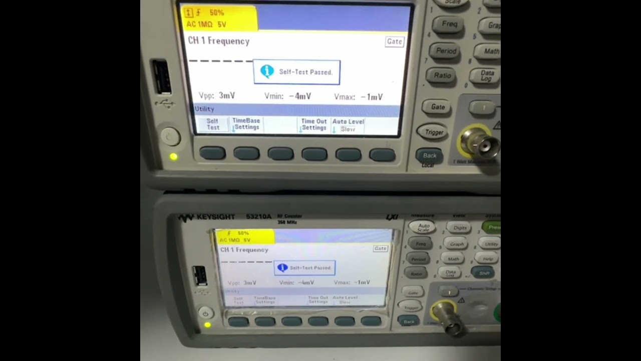 53210A 350 MHz RF Frequency Counter, 10 digits/s  Pre-OwnedSingle-channel, RF frequency counterOne