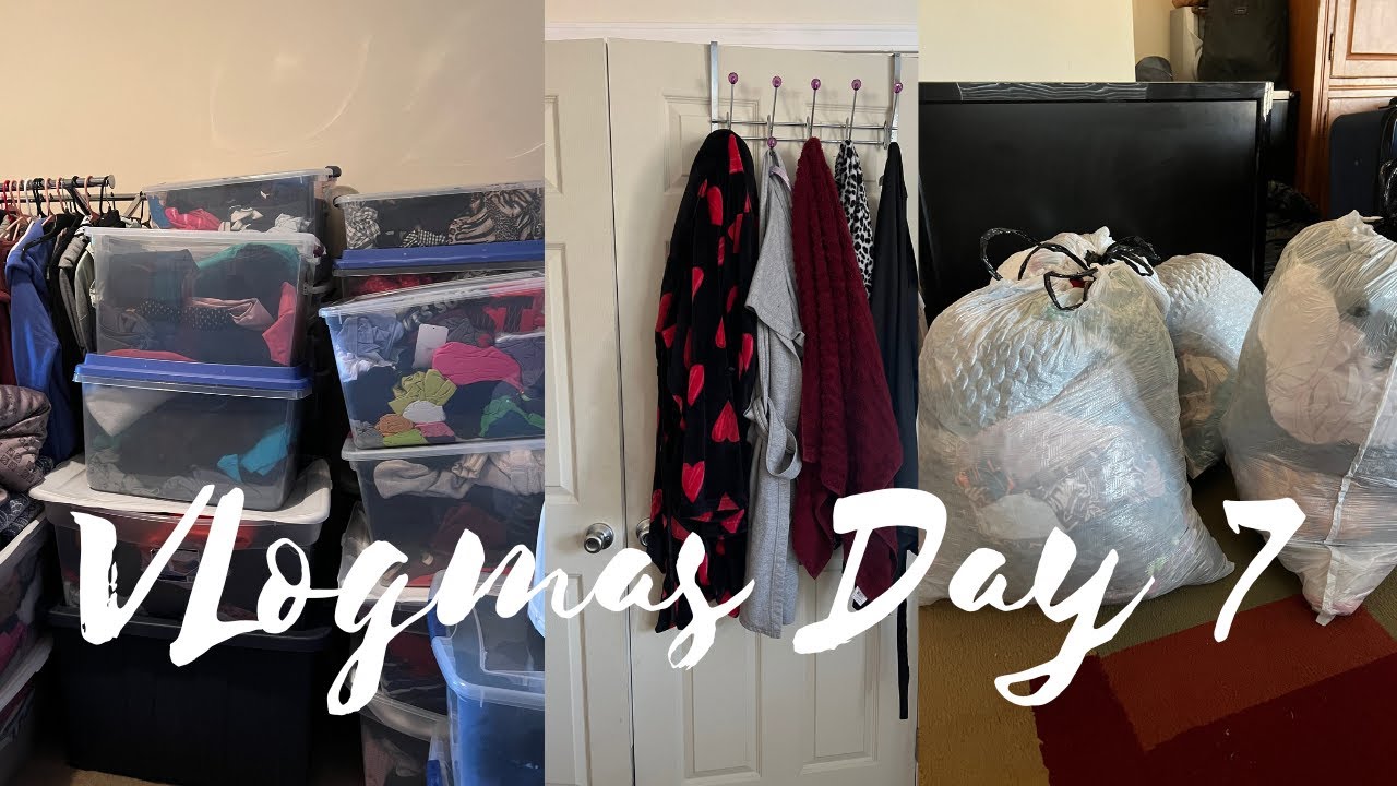 Reorganizing My Wardrobe | Decluttering for the New Year - Vlogmas