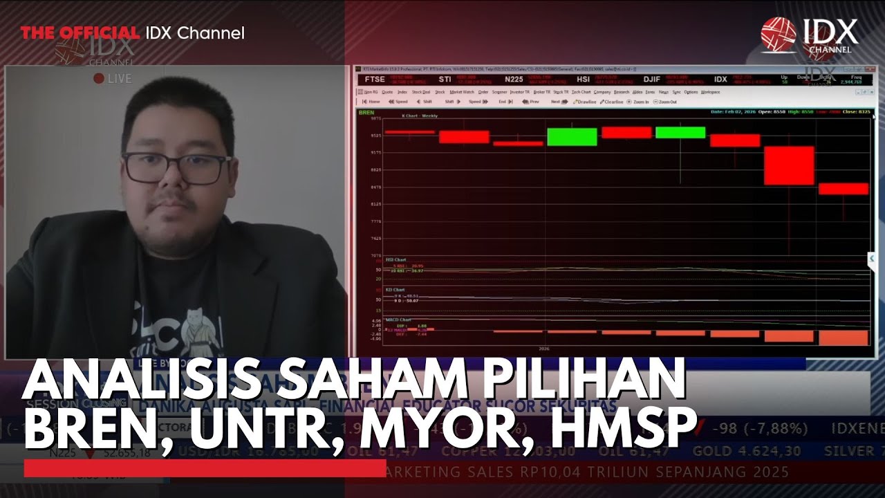 Analisis Saham Pilihan BREN, UNTR, MYOR, HMSP | 2ND SESSION CLOSING