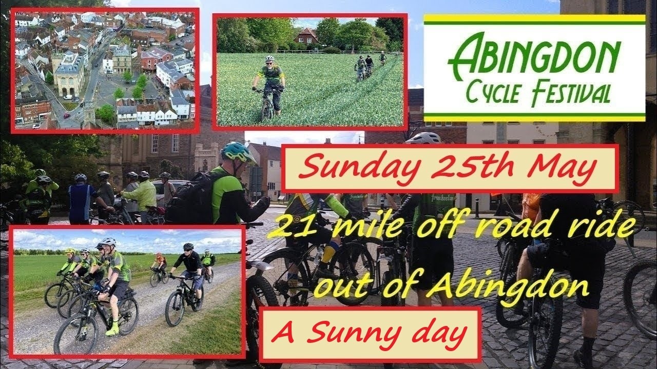 Abingdon Cycle Festival. 21 mile off road ride. Not record the first bit. GPX file in description