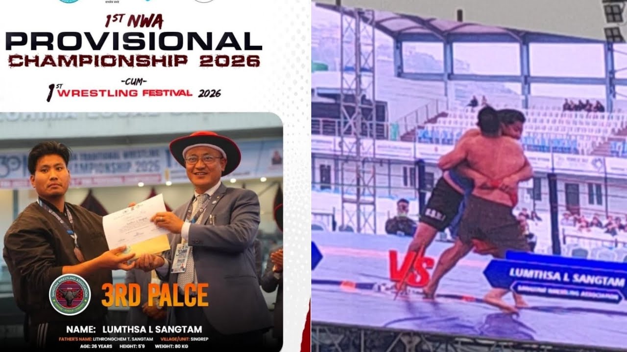 Rengma vs Sangtam wrestling association// 1st NWA provisional championship 2026