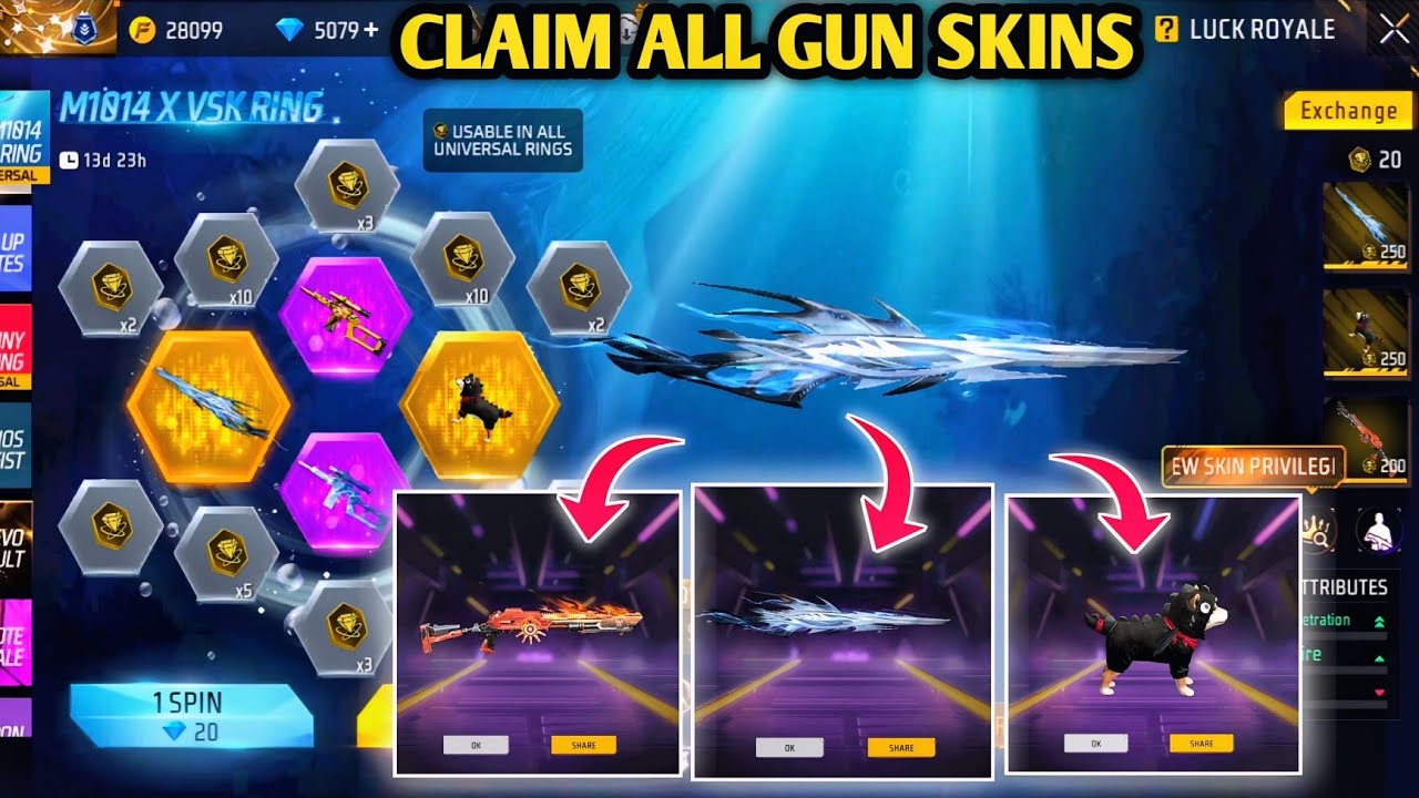 M1014 &times; VSS RING EVENT FREE FIRE| FREE FIRE NEW EVENT| FF NEW EVENT TODAY|NEW FF EVENT|FREE FIRE MAX
