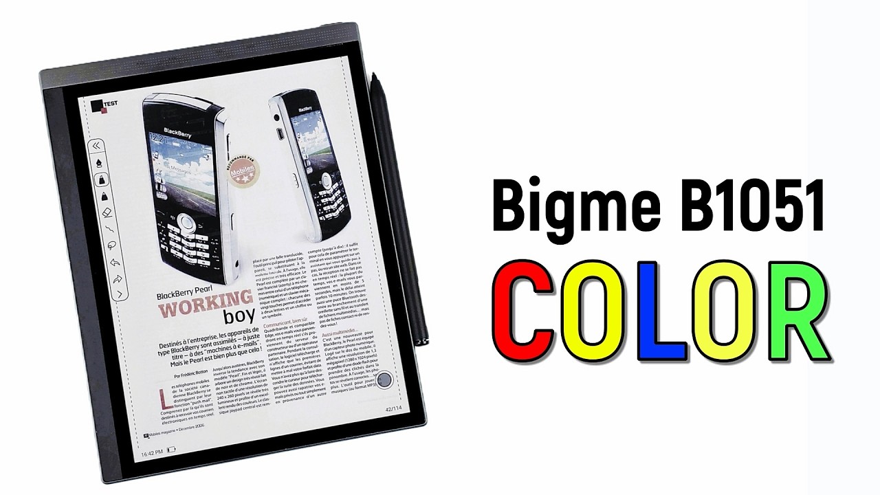 Bigme B1051C: 10-дюймовый цветной планшет на электронных чернилах!