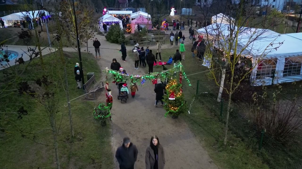 Dronem nad Gdańskiem Osową 🛸 Osowski Jarmark Świąteczny 2025 r. #dronemnad #osowa #gdańsk #gdansk