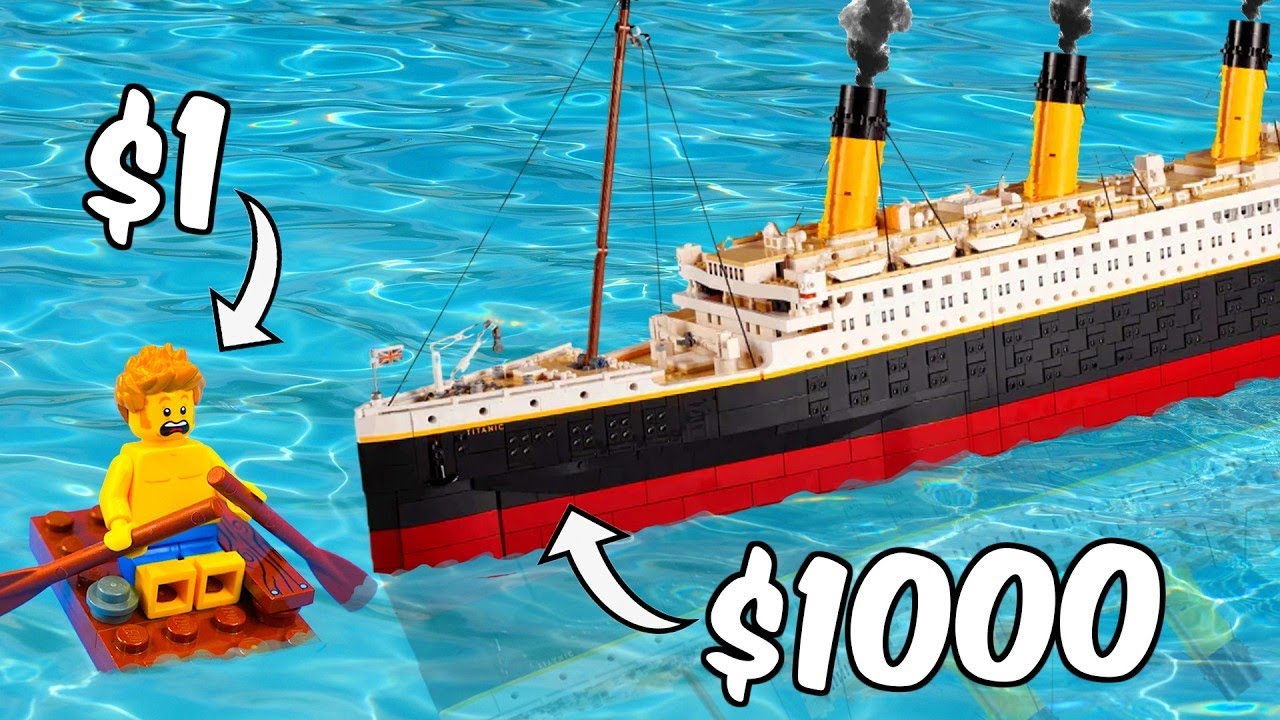 Дешевые и дорогие лодки LEGO