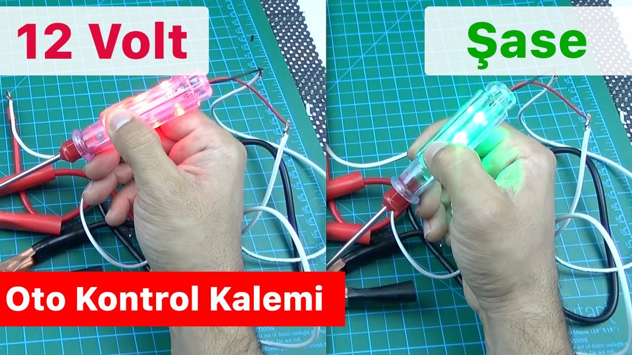 2 si 1 Arada Ledli Oto Kontrol Kaleminizi Yapın 12 Volt ve Şase Bulucu