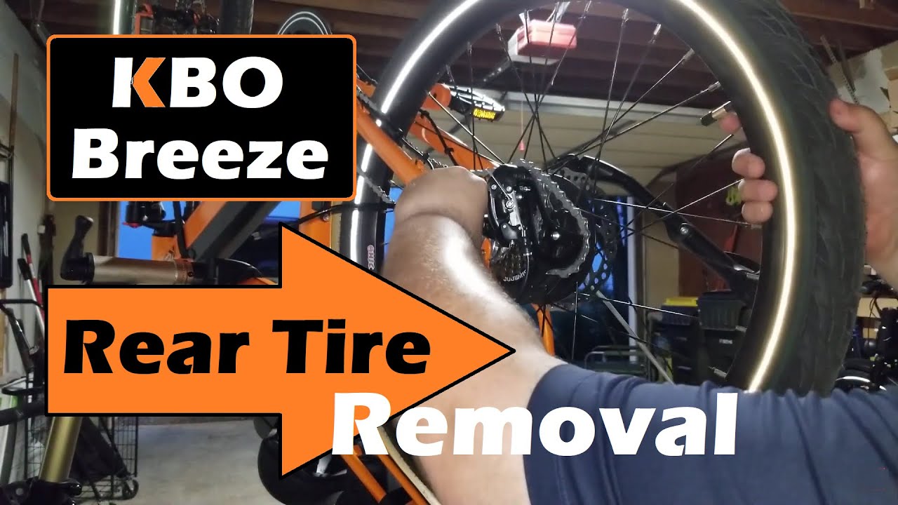 Removing Rear Hub Ebike Tire From A KBO Breeze