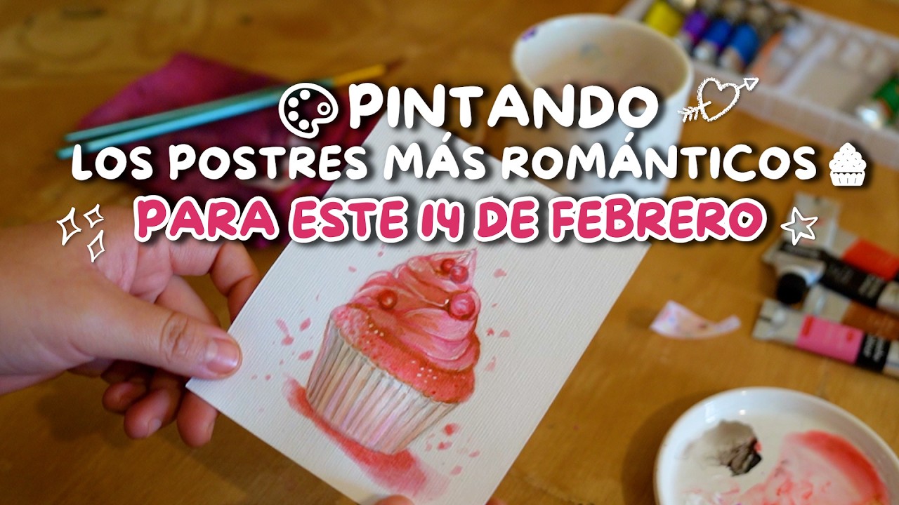 Pintando los postres más románticos para este 14 de febrero 🎨🧁