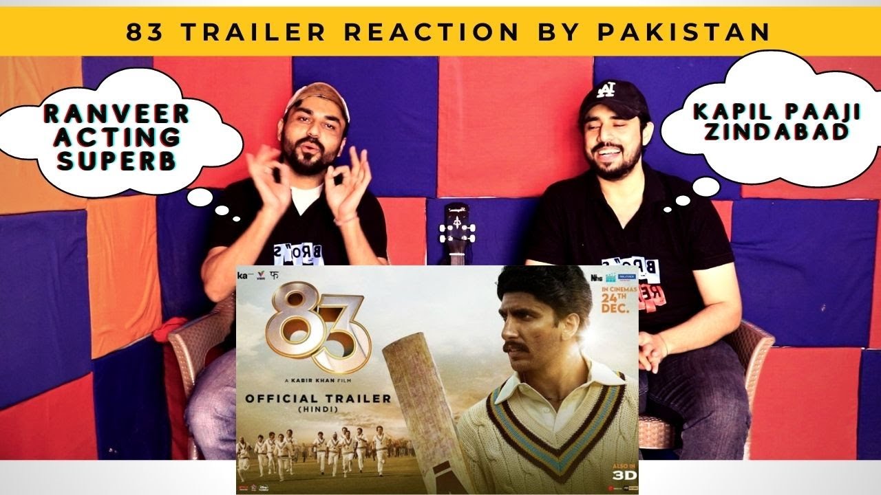 83 Trailer Reaction By Pakistan | Ranveer Singh | Kapil dev biopic | Aoun Rizvi & M Khubsurat