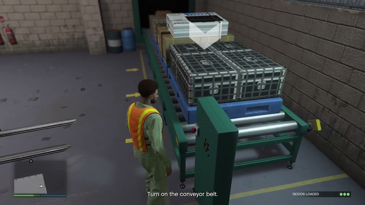 Playing as Forklift  operator on Gta online
