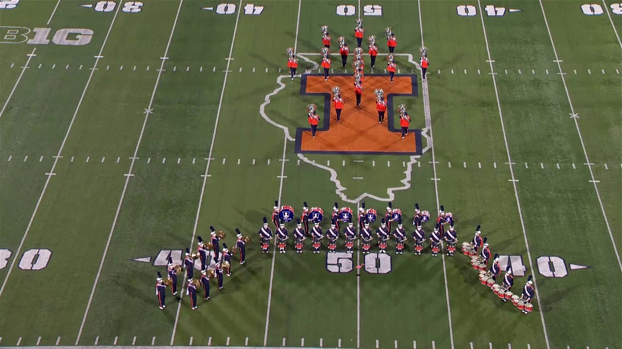 Marching Illini IMBC Drumline and Sousaphones | October 21, 2017