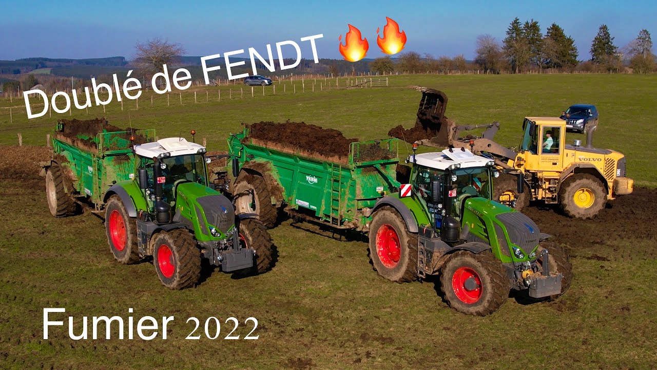 Doublé de FENDT 824 au fumier 2022