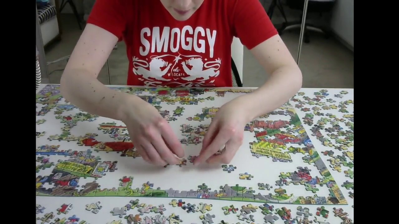 ASMR Jigsaw Puzzle 3 - Background Noise - Some whispering