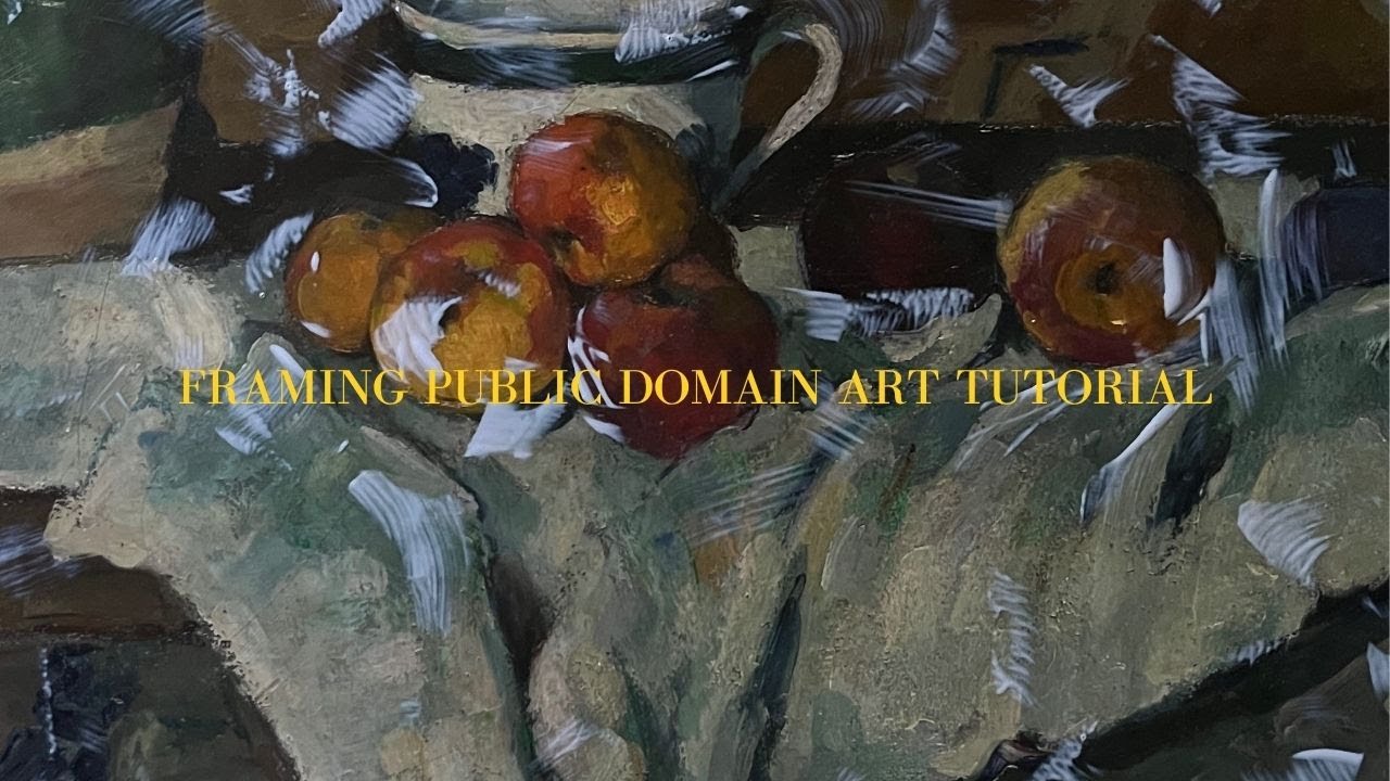 How to Frame Public Domain Art- A tutorial