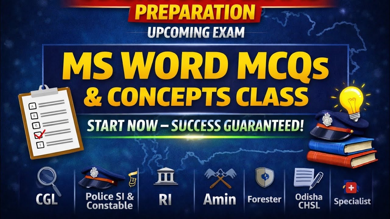 MS WORD CONCEPTS WITH MCQ PRATICE..ALL A TO Z MCQ PRATICE