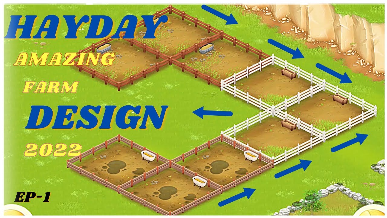 Hay Day Amazing Farm Design || Hay Day Animal Farm Design 2022 Part 1
