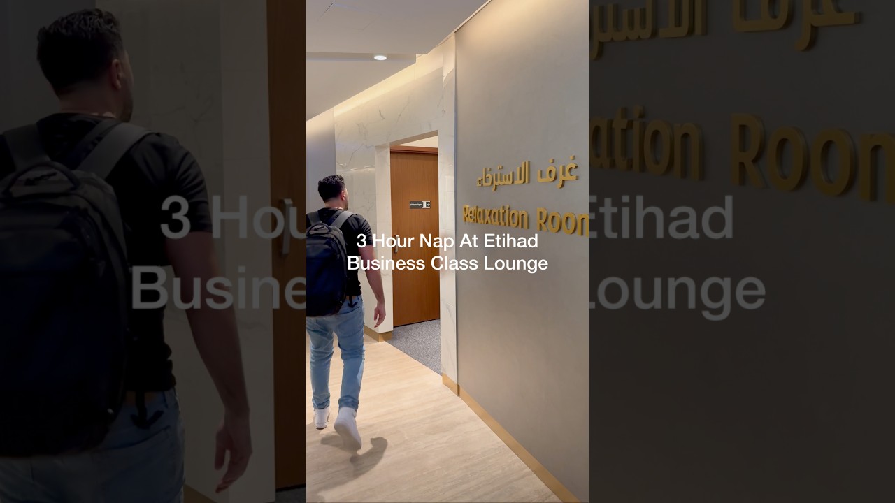 A Hidden Sleep Suite At Abu Dhabi Airport (Etihad Business Class!)