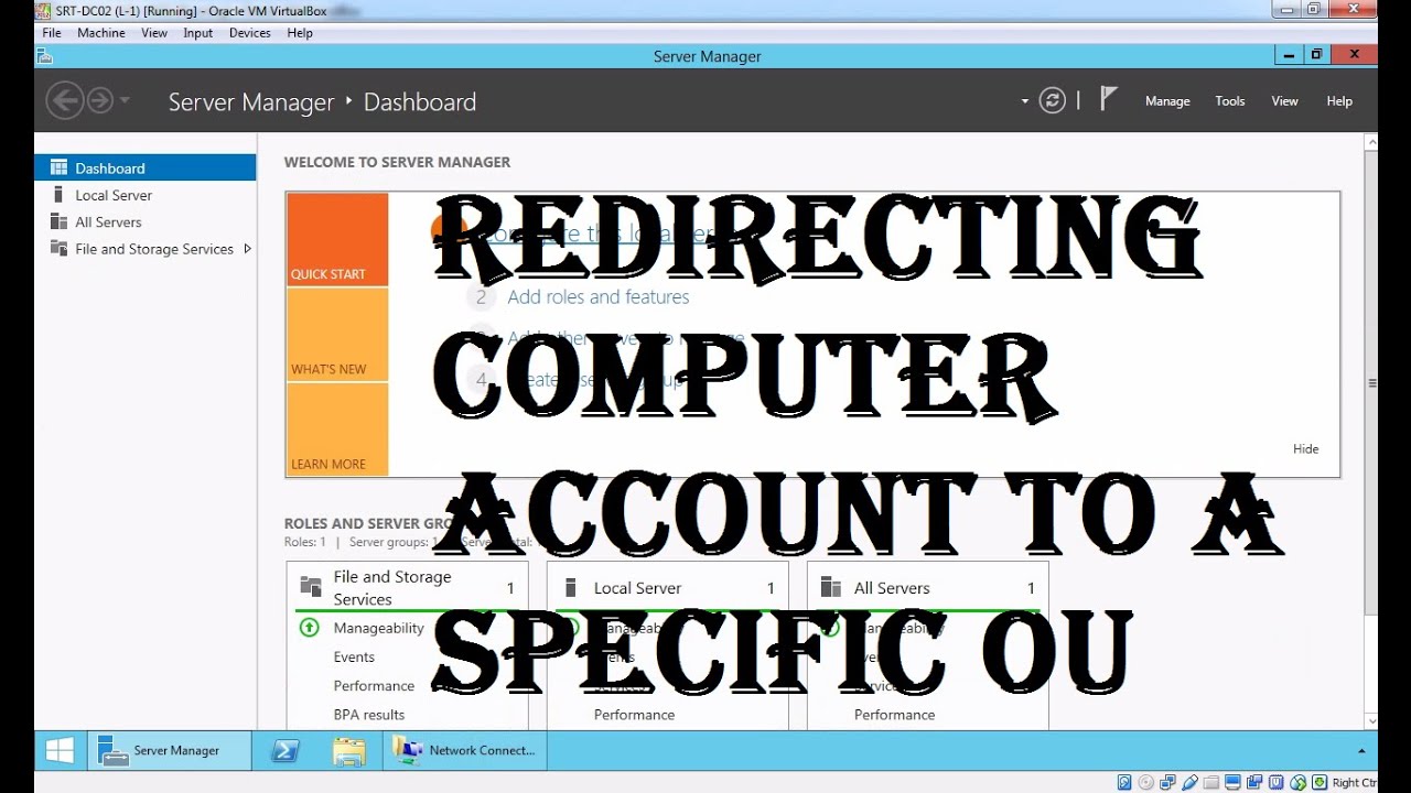 Redirecting Computer Account to a Specific OU