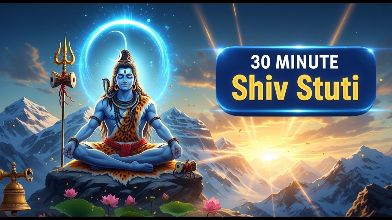 Most Powerful Shiv Stuti 🕉️ | 30 Minute Healing Shiva Mantra for Peace, Protection & Positive Energy