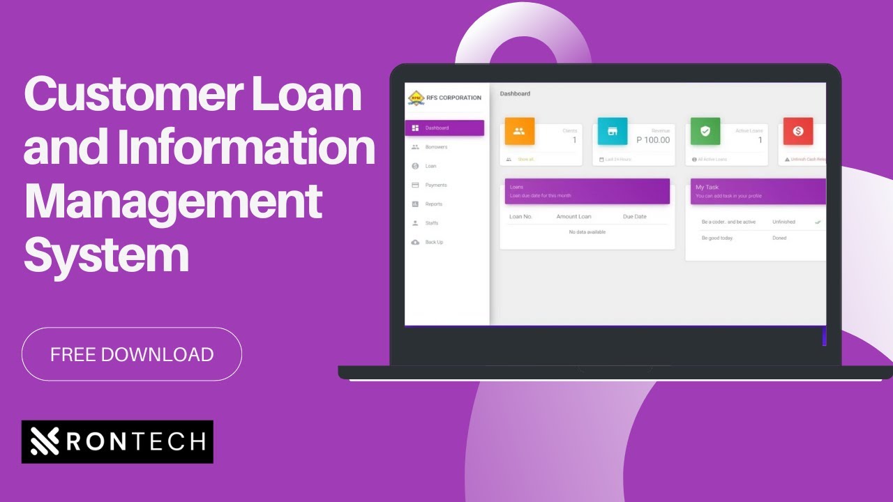 Customer Loan and Information Management System - FREE SOURCE CODE