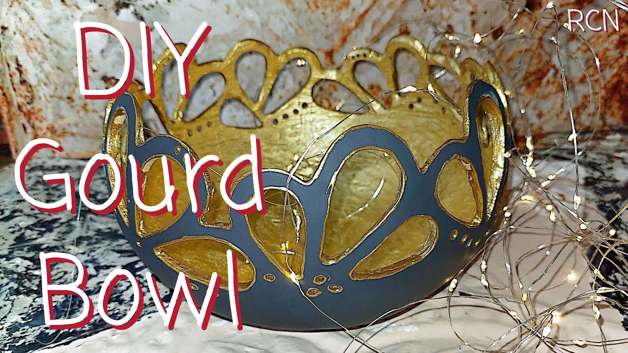 DIY Gourd Bowl | Gourd Art | Gourd Art Tutorial 