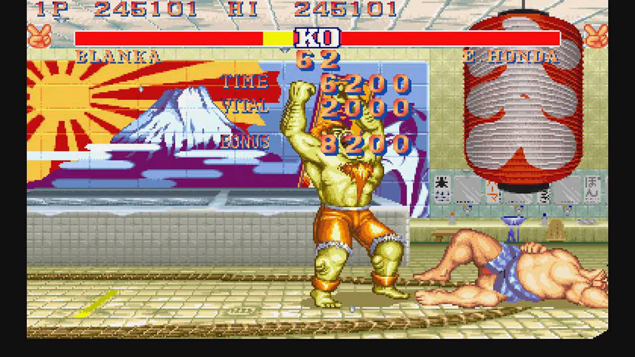 Street Fighter 2 Champion Edition | Blanka vs E. Honda