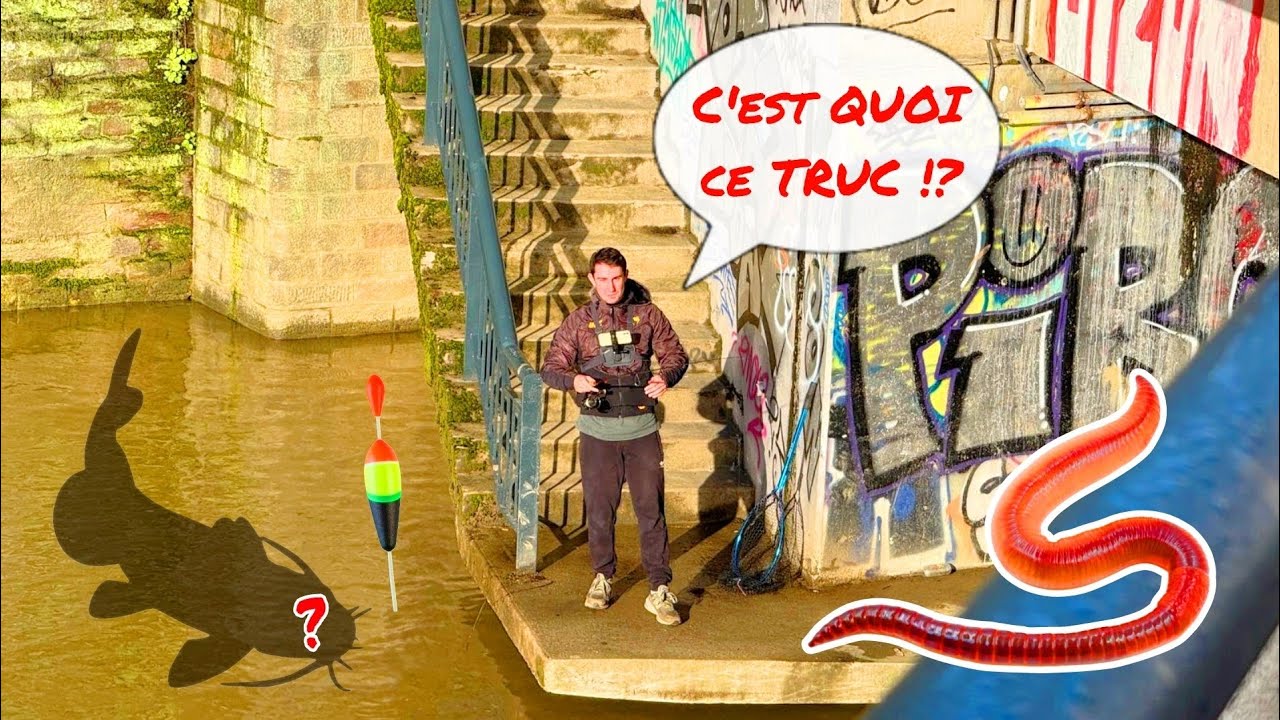 P&ecirc;che INSOLITE : poisson ZOMBIE au ver de terre !!