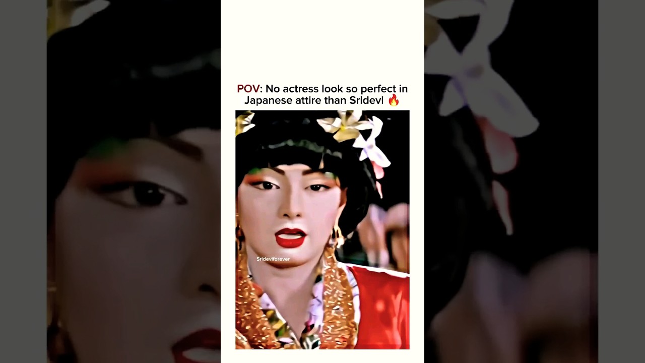 Sridevi Japanese song | No actress look so perfect in Japanese attire than Sridevi | #sridevi