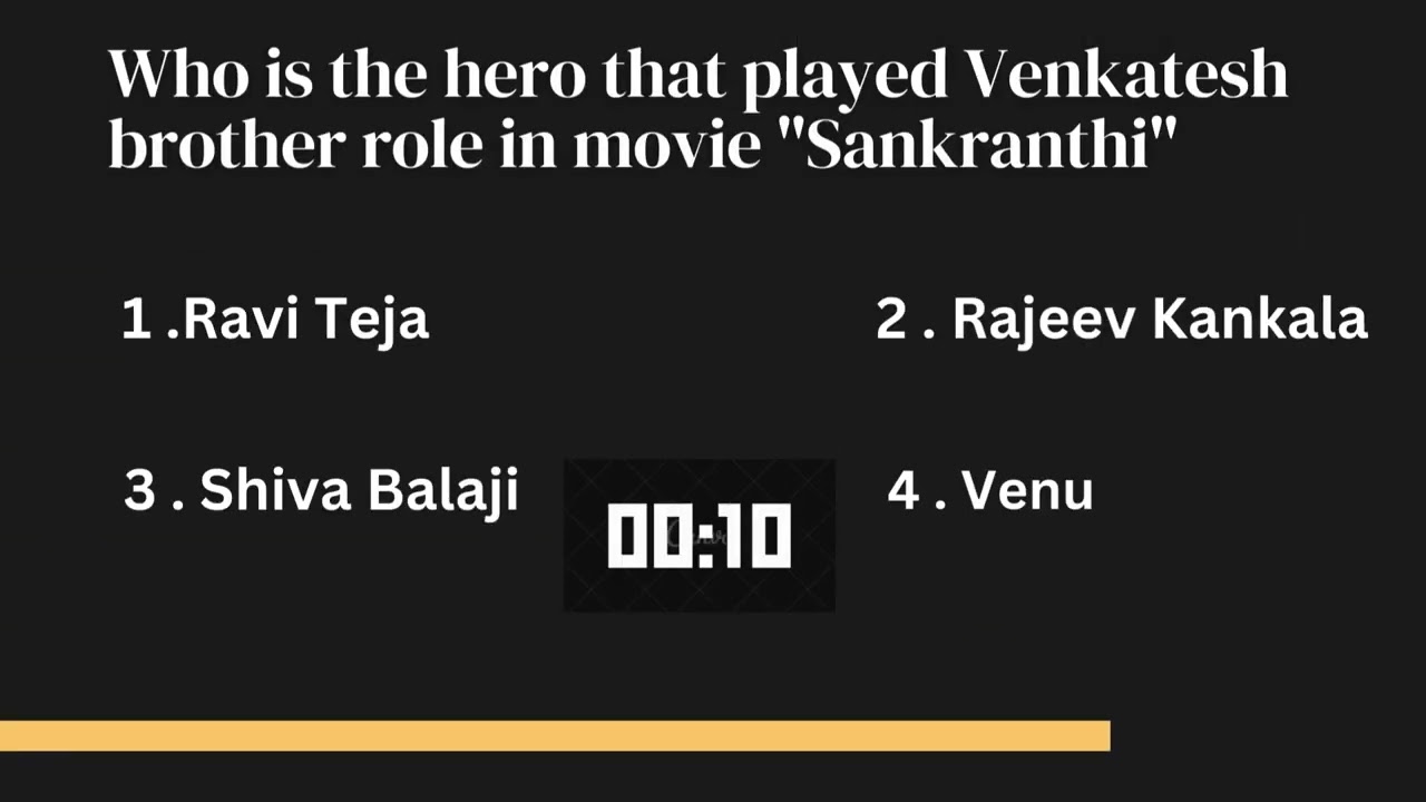Telugu Movie Quiz Questions | Tollywood Quiz | Stories & challenges - Telugu