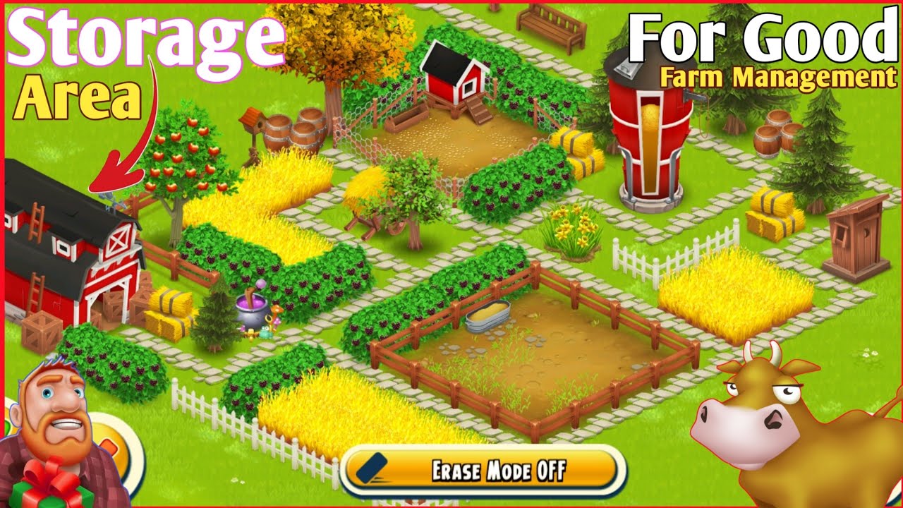 Storage Area on Hay Day - Barn and Silo