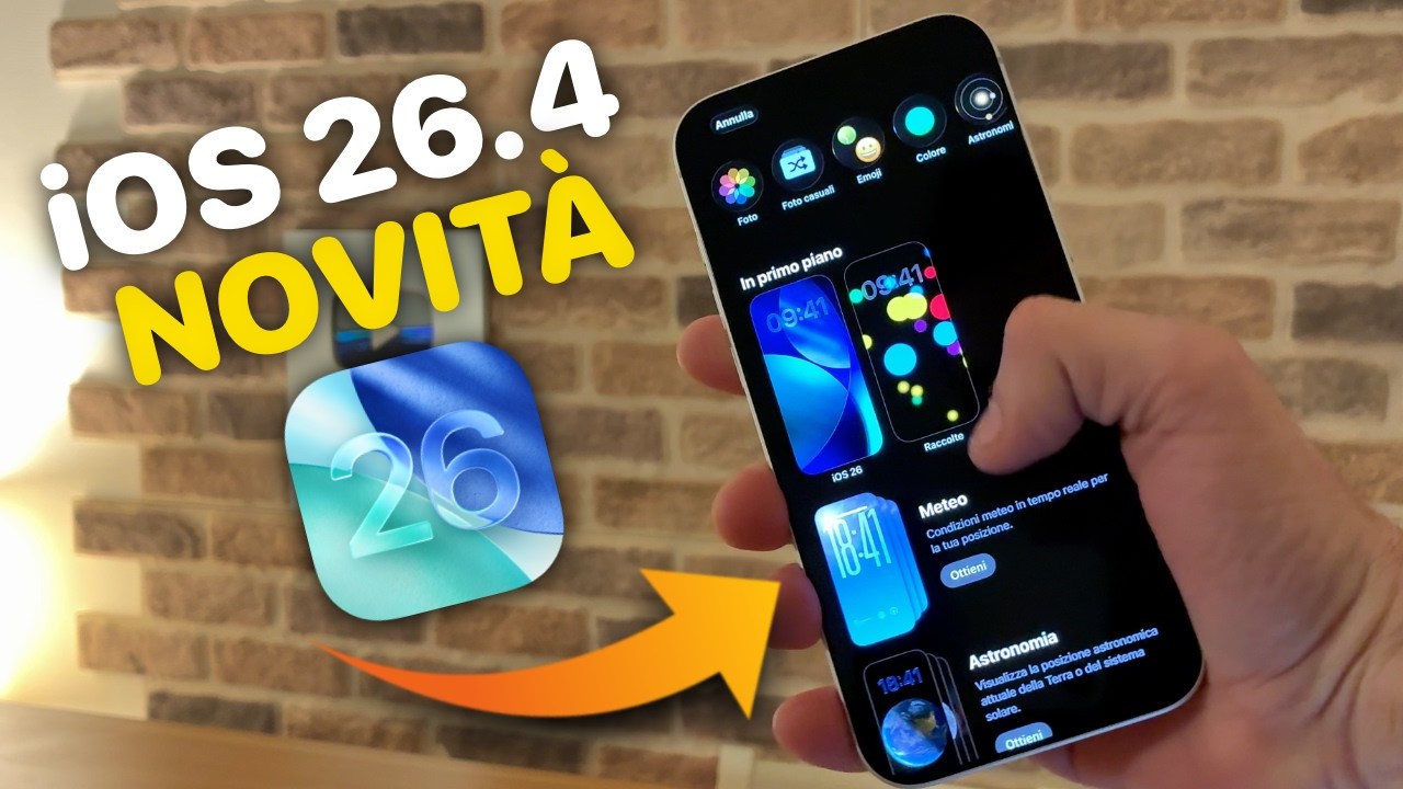 FUORI ORA iOS 26.4 beta 1 📱 Ecco le 10 Novità Rilasciate per iPhone: (Musica AI, Nuovo design ecc)