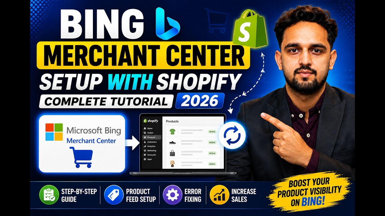 Bing Merchant Center Setup with Shopify | Complete Tutorial 2026