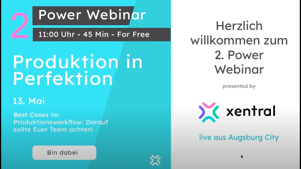 xentral erp Webinar Produktion in Perfektion