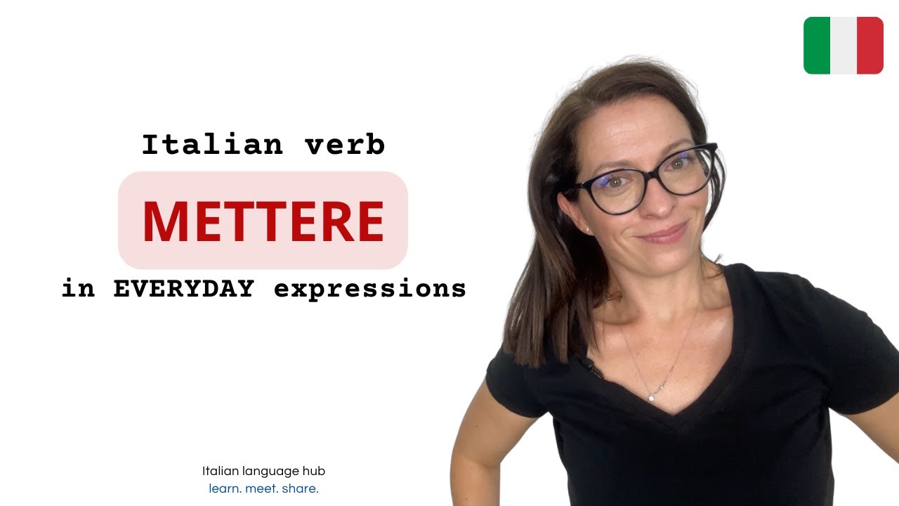 Learn and use the Italian verb METTERE in everyday Italian conversations. #learnitalian