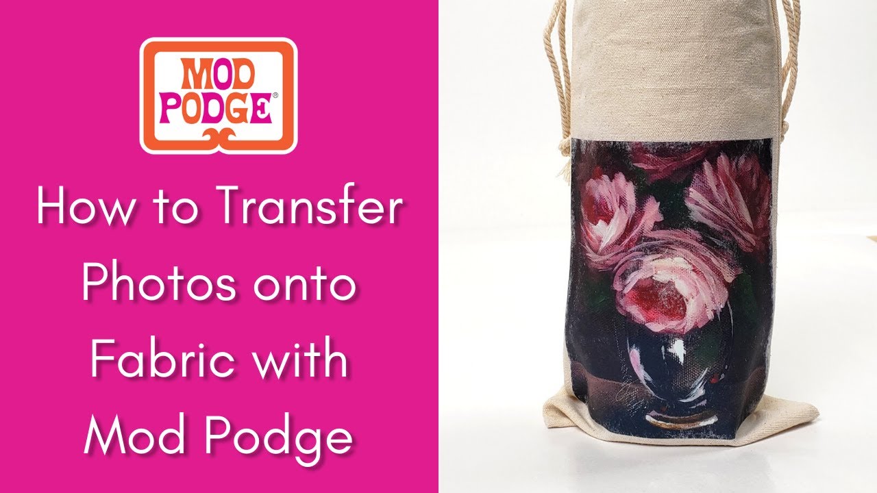 Как перенести фотографии на ткань с помощью Mod Podge