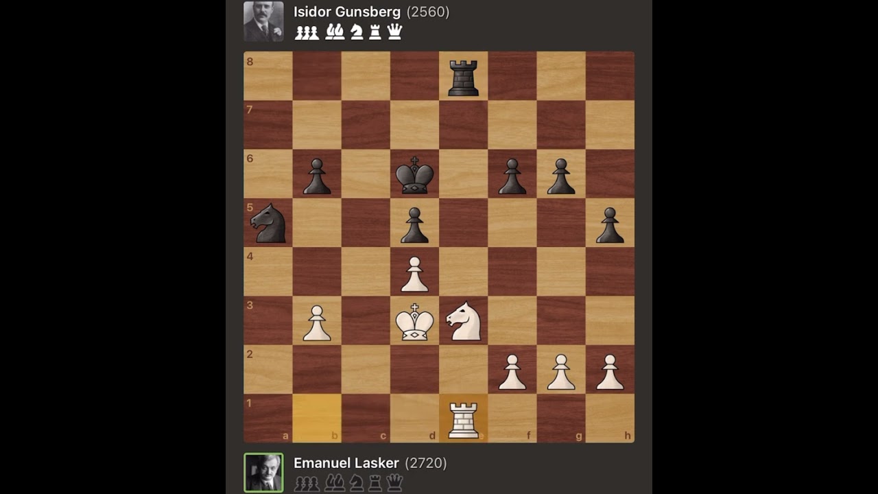 Emanuel Lasker vs Isidor Gunsberg | London - England, 1892