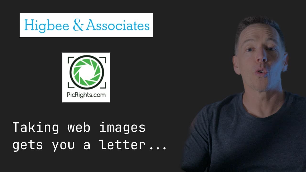 Avoid PicRights / Higbee web picture scam