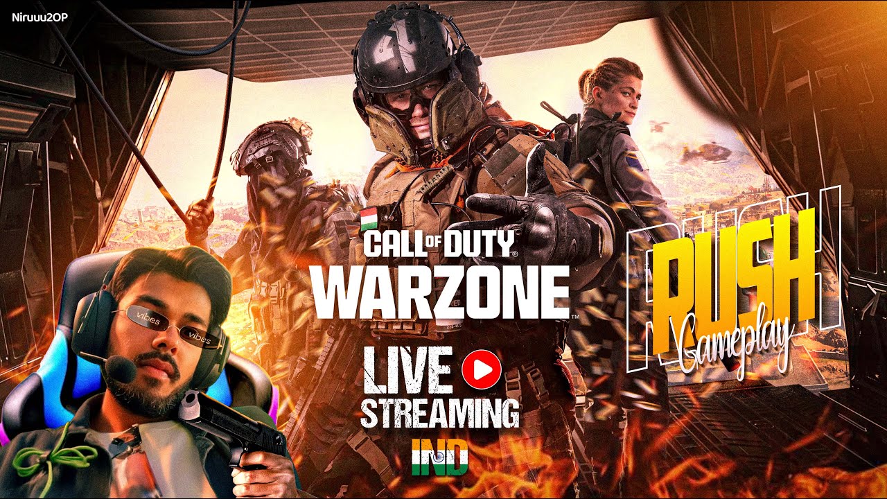 🔴Live Stream - COD Warzone India #1Sniper Niruuu2OP