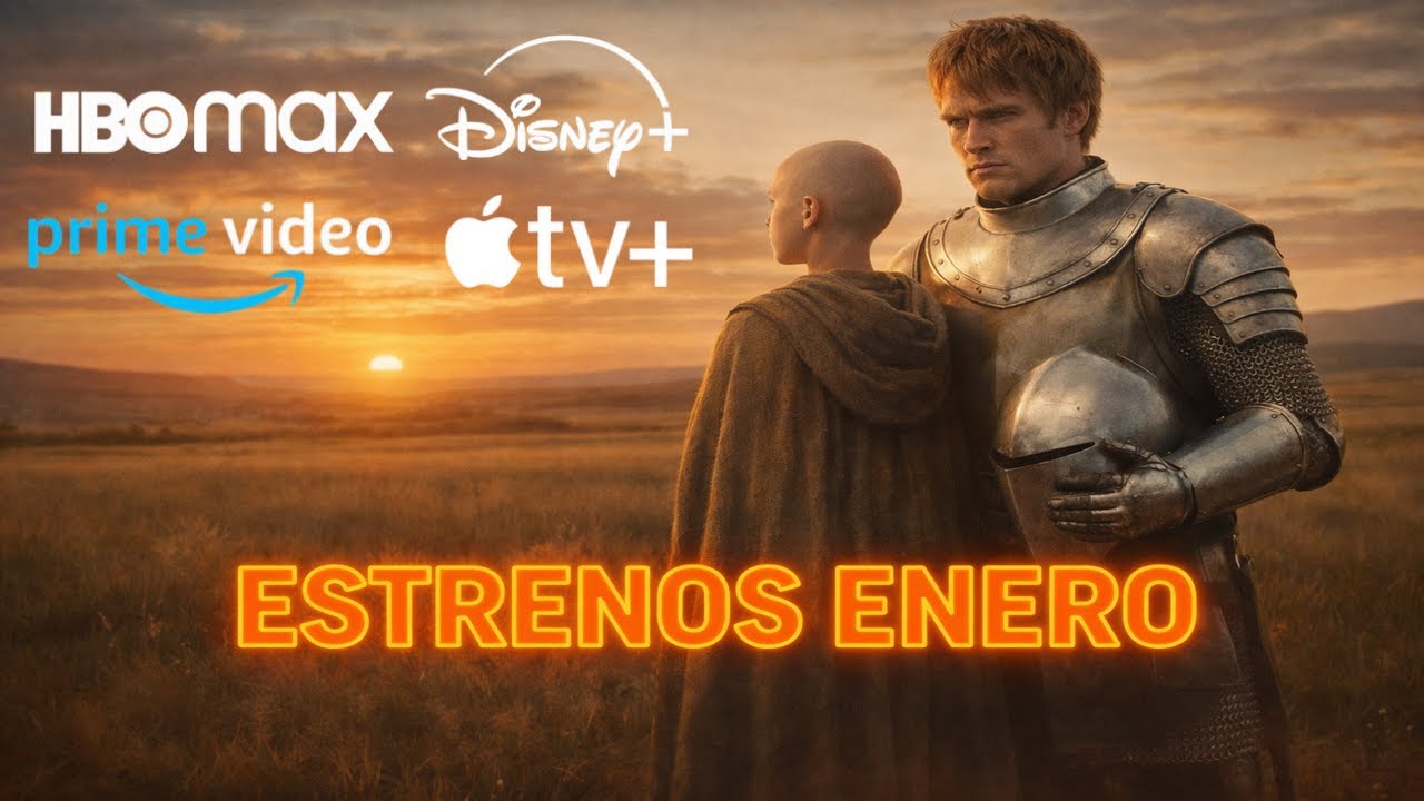 NUEVOS Estrenos ENERO 2026: Todo lo que Llegar&aacute; a HBO Max, Amazon Prime, Disney Plus y Apple TV